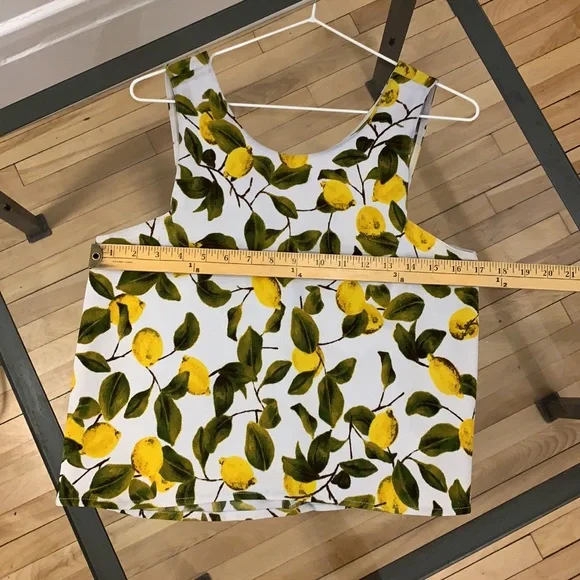 🟥SOLD 🟥 Zara - Lemon Pattern Crop Top - Picture 4 of 6